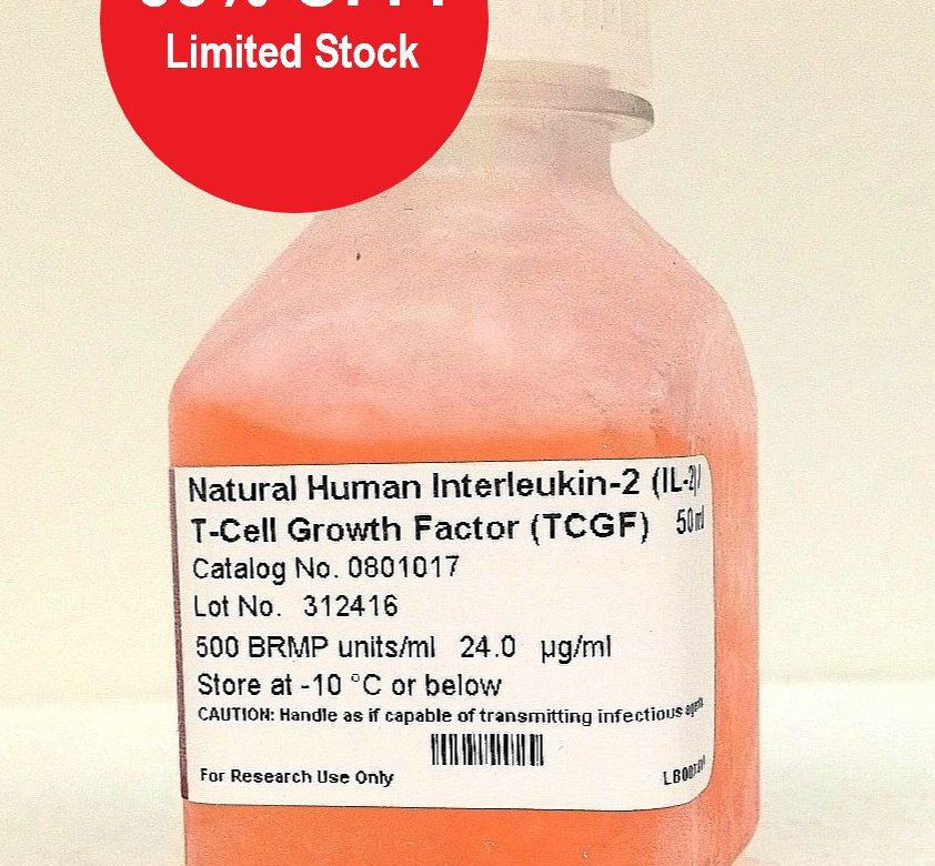 TCGF (Natural T-Cell Growth Factor, IL-2) PROMOTION, -55% OFF!