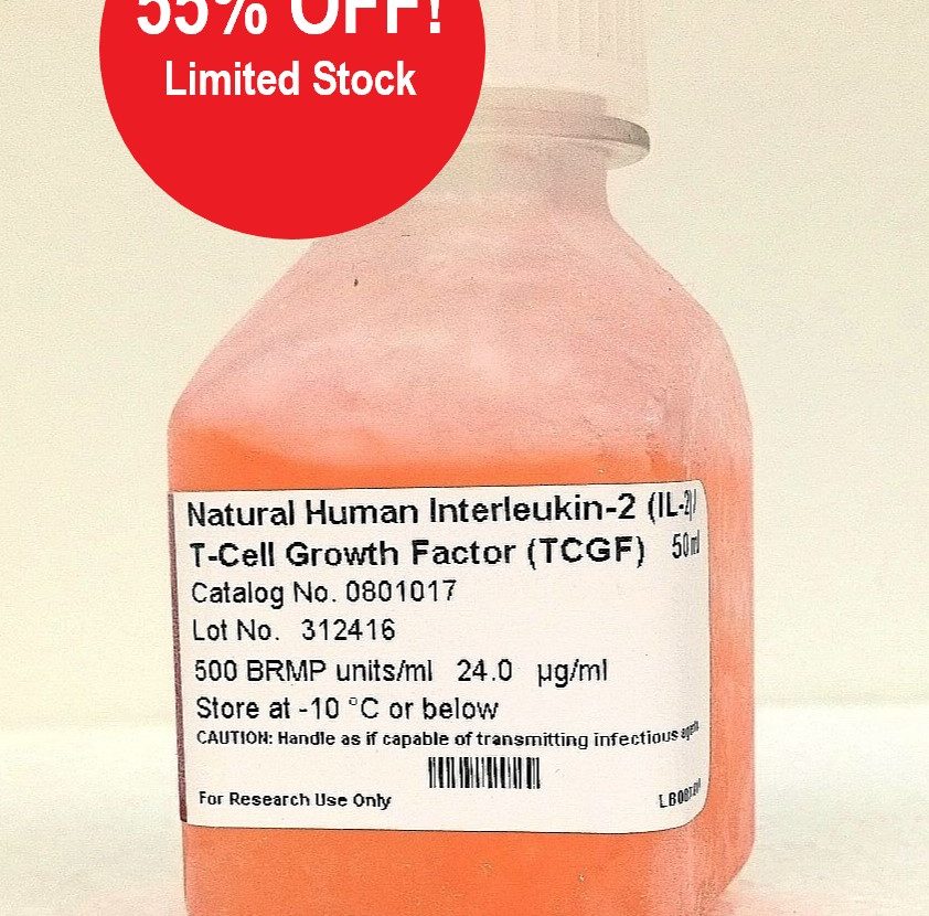 TCGF (Natural T-Cell Growth Factor, IL-2) PROMOTION, -55% OFF!